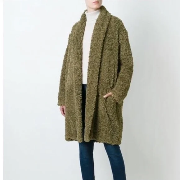 Isabel Marant Adams Faux Fur Teddy Jacket - Picture 1 of 12